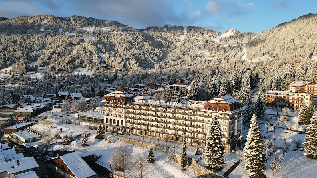 Villars Palace in winter, exterior